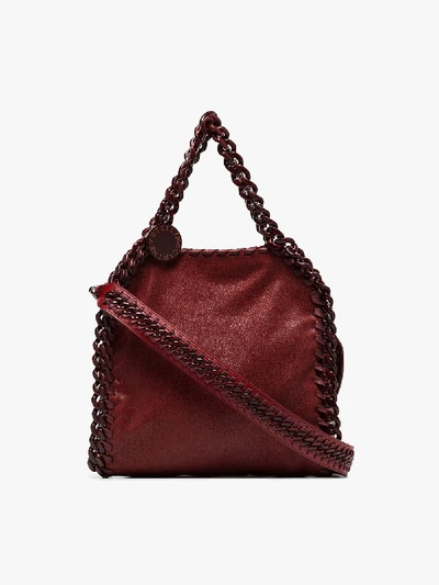 Shop Stella Mccartney Red Falabella Mini Tote Bag
