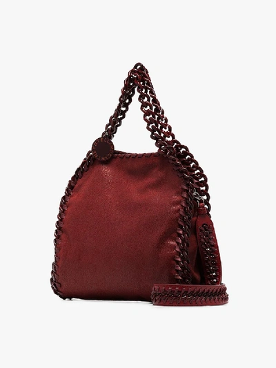 Shop Stella Mccartney Red Falabella Mini Tote Bag