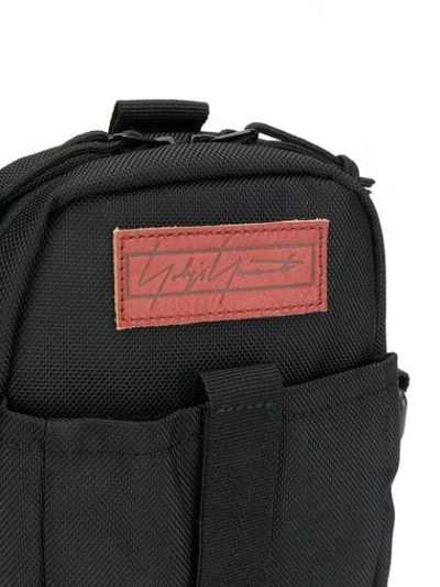 Shop Yohji Yamamoto Mini Utility Bag In Black