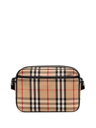 BURBERRY VINTAGE CHECK CROSS-BODY BAG - 棕色