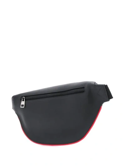 Shop Alexander Mcqueen Harness Contrast Detail Belt Bag In Black