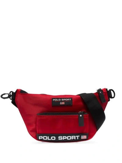 Shop Polo Ralph Lauren Logo Patch Belt Bag In Red