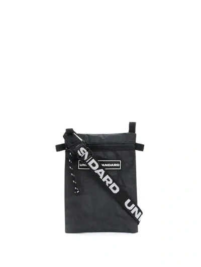 Shop United Standard Logo Patch Messenger Bag In Black