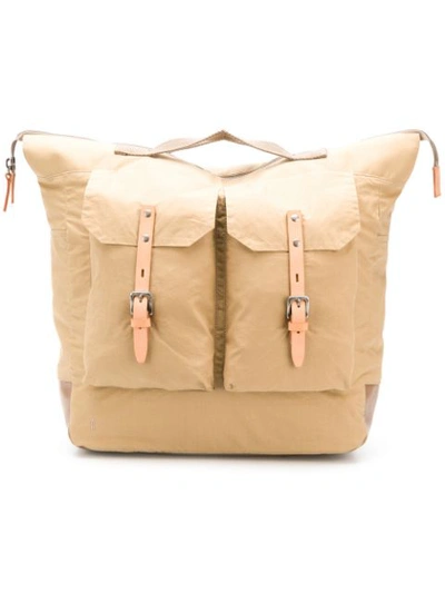 Shop Ally Capellino Large Frank Backpack In Neutrals