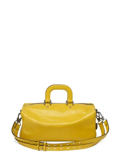 Shop Gucci Soft Leather Backpack In Yellow