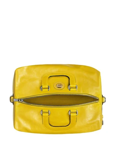 Shop Gucci Soft Leather Backpack In Yellow