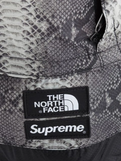 Supreme Tnf Snakeskin Lightweight Day Backpack In Grey