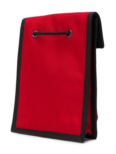 Shop Balenciaga Logo Shoulder Bag - Red