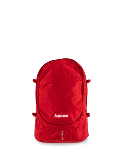 Shop Supreme Box-logo Backpack In Red