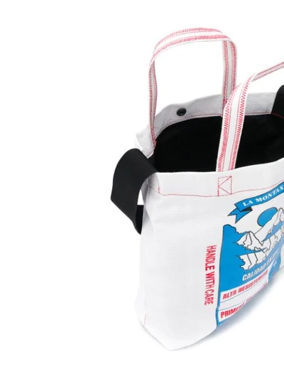 Shop Kenzo Printed Tote Bag In White