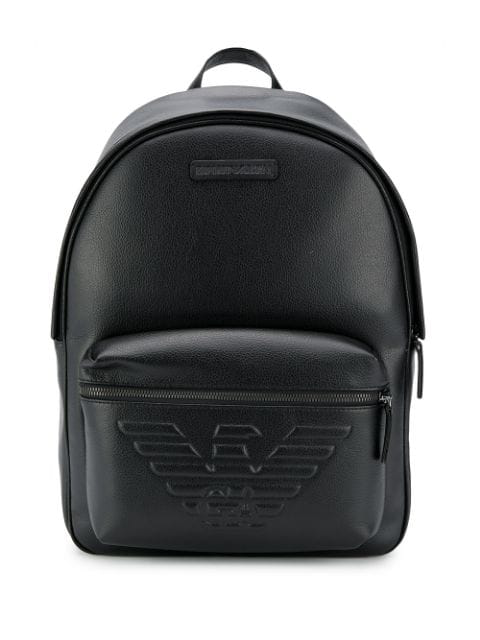 emporio armani black backpack