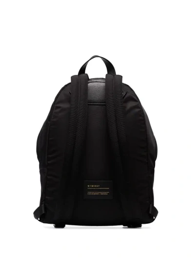 Shop Givenchy Address Print Backpack In Black