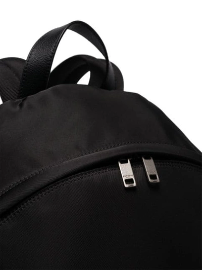 Shop Givenchy Address Print Backpack In Black