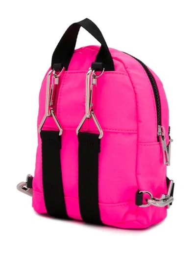 Shop Kenzo Mini Logo Print Backpack In Pink