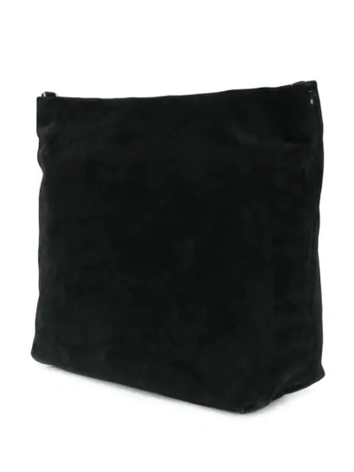 Shop Rick Owens Two Stripe Shoulder Bag In Black