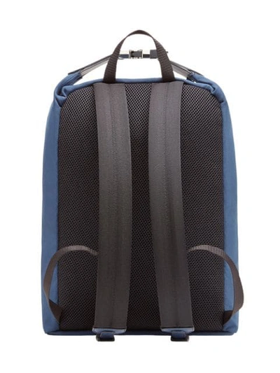 Shop Fendi Canvas Backpack - Blue