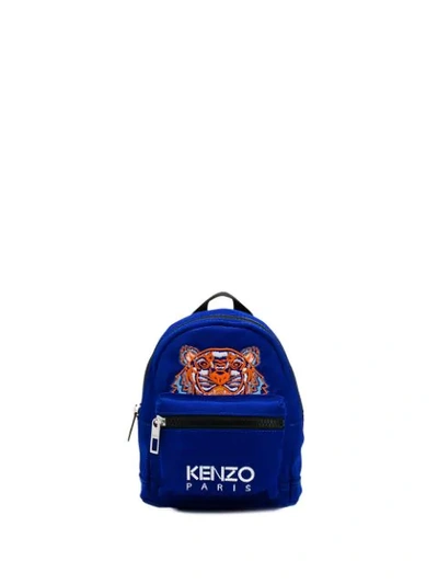 Shop Kenzo Mini Tiger Backpack In Blue