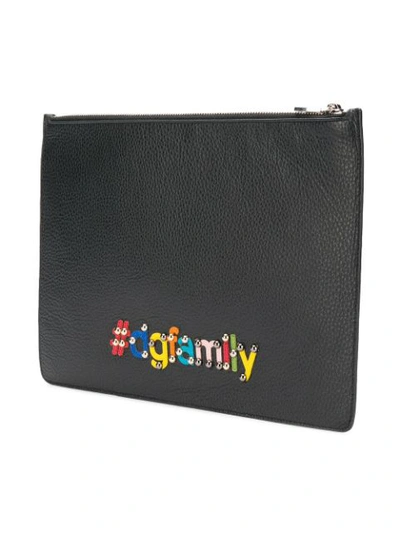Shop Dolce & Gabbana Dg Family Clutch Bag In Black