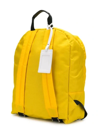 Shop Maison Margiela Stitching Logo Backpack In 172 Yellow
