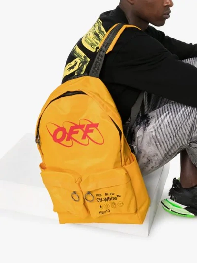 OFF-WHITE Industrial Y013 Backpack Yellow Red