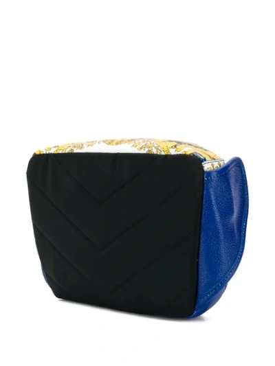 Shop Versace Baroque Print Belt Bag In Blue