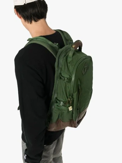 GREEN AND BROWN CORDURA 20L NYLON BACKPACK