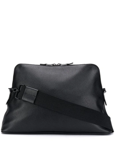Shop Maison Margiela Logo Shoulder Bag In Black