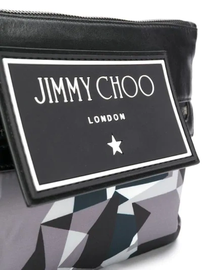 JIMMY CHOO KIMI CLUTCH - 灰色