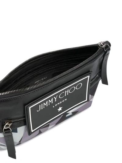 JIMMY CHOO KIMI CLUTCH - 灰色