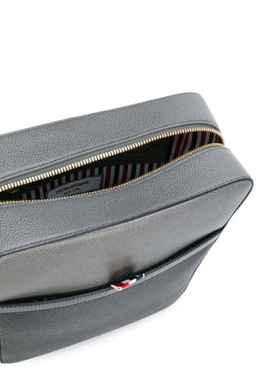 Shop Thom Browne Boxy Messenger Bag In Black