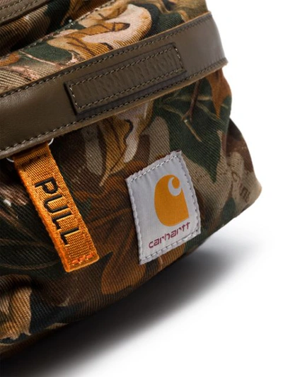 Shop Heron Preston X Carhartt Camouflage Print Cotton Cross In Multicoloured