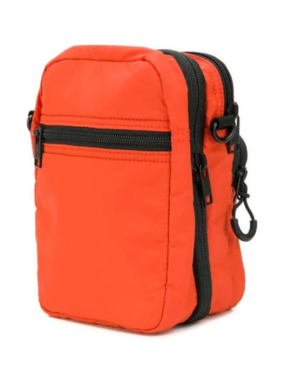 Shop Y-3 Logo Pocket Shoulder Bag In Orange