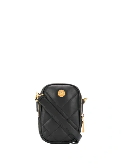 Shop Versace Mini Crossbody Bag In Black