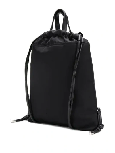 Shop Mulberry Urban Embroidered Logo Backpack In Black