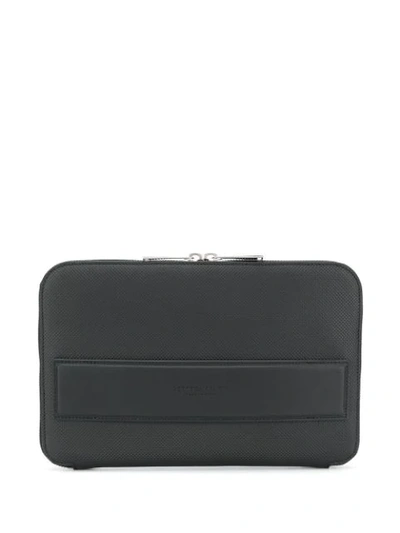 Shop Bottega Veneta Case Clutch Bag In Black