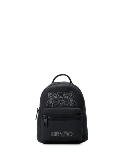 Shop Kenzo Mini Embroidered Tiger Backpack In Black