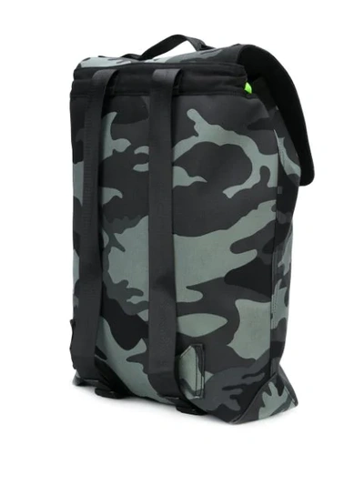 Shop Diesel Camo Backpack In Green