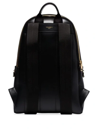 Shop Dolce & Gabbana Monreal Zipped Backpack In Black