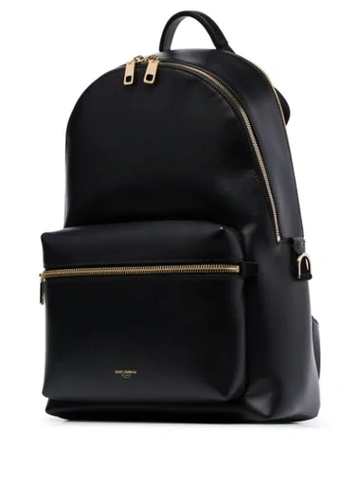 Shop Dolce & Gabbana Monreal Zipped Backpack In Black