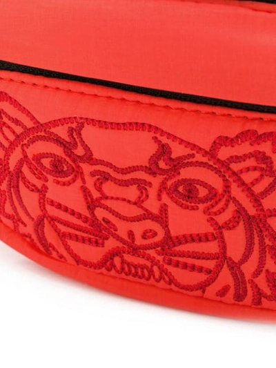 Shop Kenzo Tiger Embroidery Belt Bag In Red