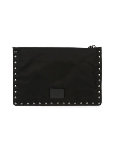 Shop Valentino Garavani 'rockstud' Clutch In Black