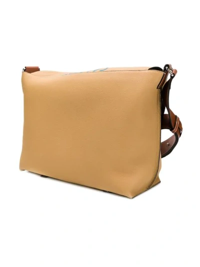Shop Loewe Large Printed Shoulder Bag In Brown