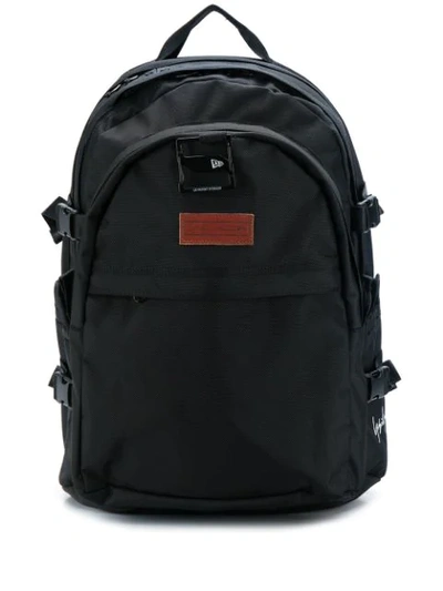 Shop Yohji Yamamoto Logo Patch Backpack In Black