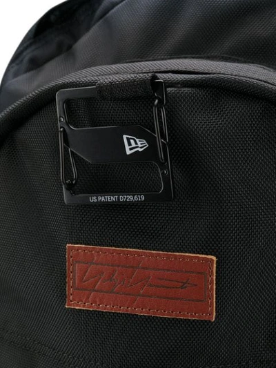 Shop Yohji Yamamoto Logo Patch Backpack In Black
