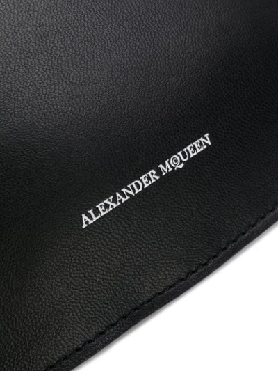 Shop Alexander Mcqueen Logo Zipped Belt Bag - Black