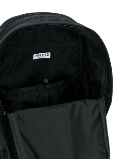 Shop Issey Miyake Plisse Backpack In Black