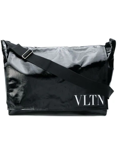 Shop Valentino Maxi  Garavani Vltn Messenger Bag In Black