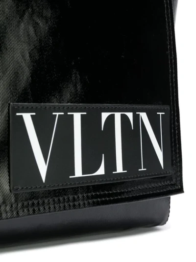 Shop Valentino Maxi  Garavani Vltn Messenger Bag In Black