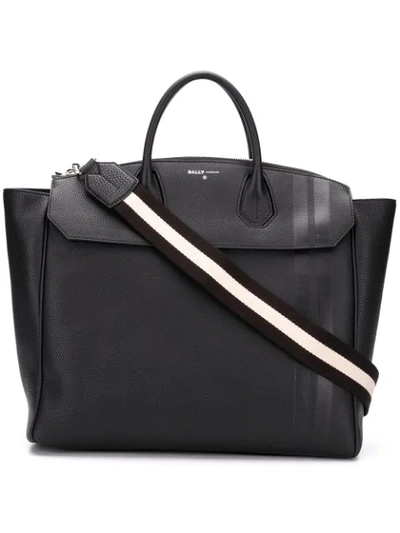 Shop Bally Large Tote Bag In Black