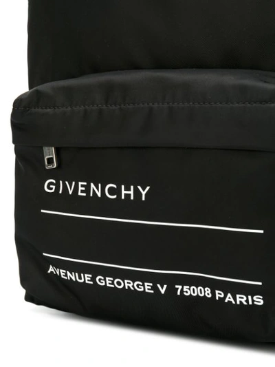 Shop Givenchy Text Logo Backpack In Black
